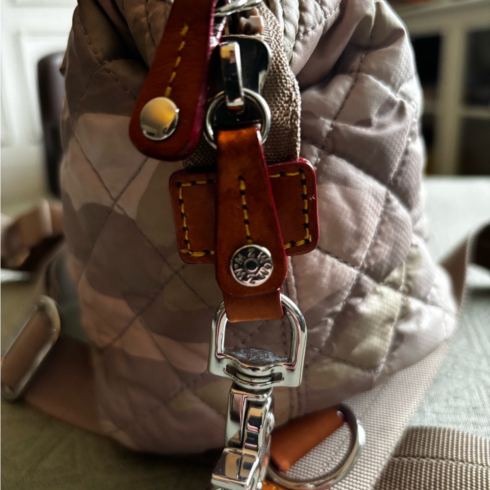 MZ Wallace Micro Sutton Blush Camouflage Quilted Crossbody Bag - Picture 6 of 10